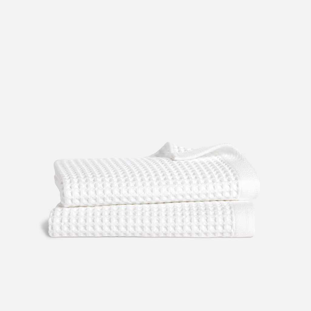 Dreamweave Waffle Bath Towels Set of 2 - White