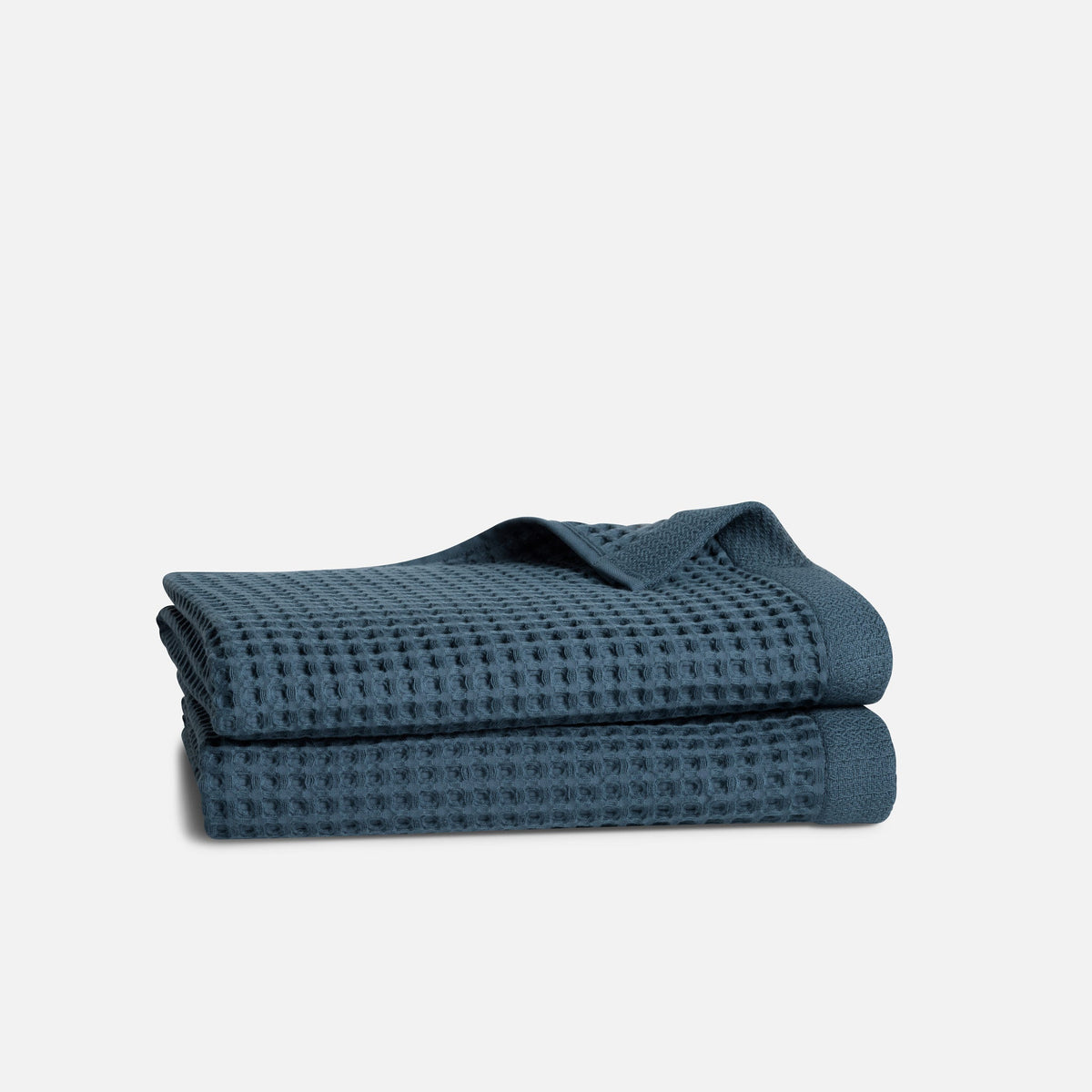 Dreamweave Waffle Bath Towels Set of 2 - Abyss