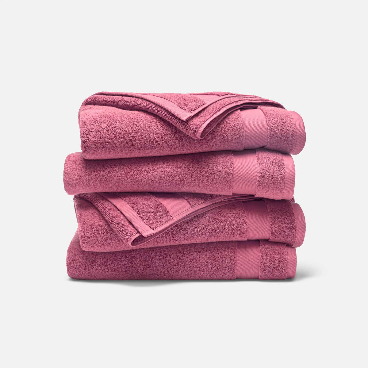 Super-Plush Set of 4 Bath Towel Bundle - Lotus