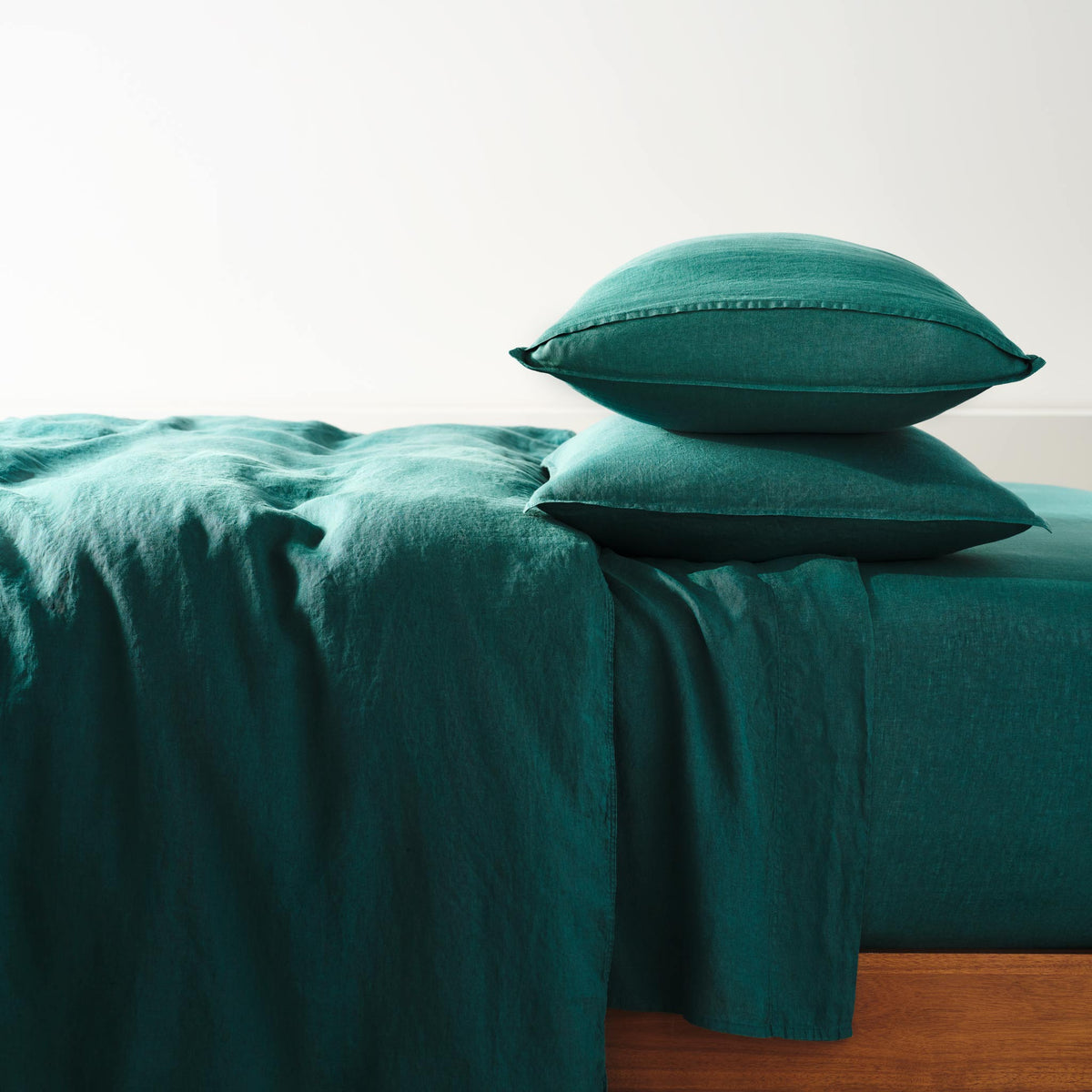 Washed European Linen Core Sheet Set