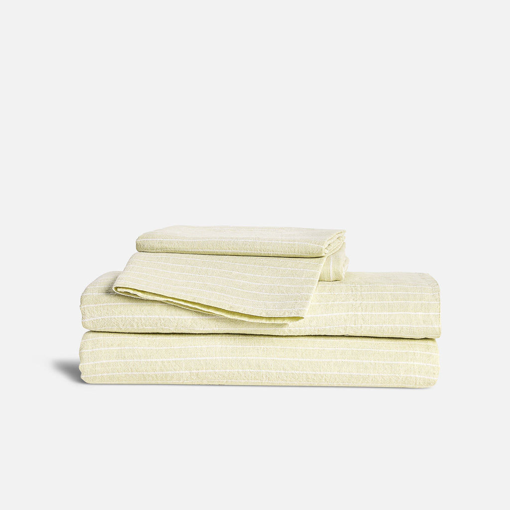 Washed European Linen Core Sheet Set