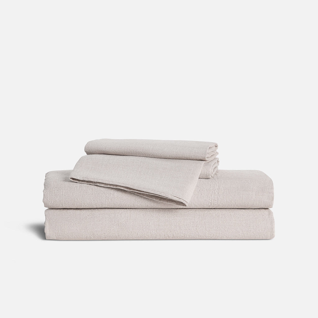 Washed European Linen Core Sheet Set