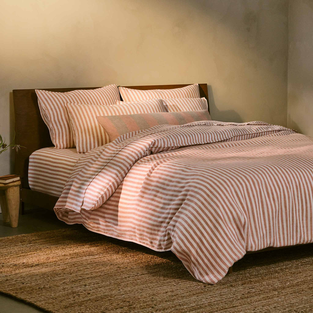 Washed European Linen Duvet Set